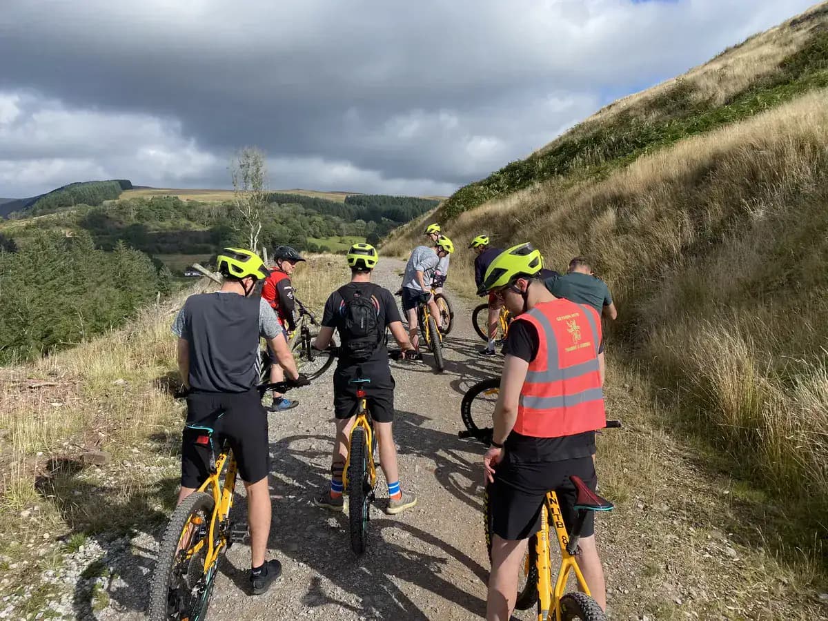 Mountain bike group ride in Merthyr Tydfil with Gethin MTB